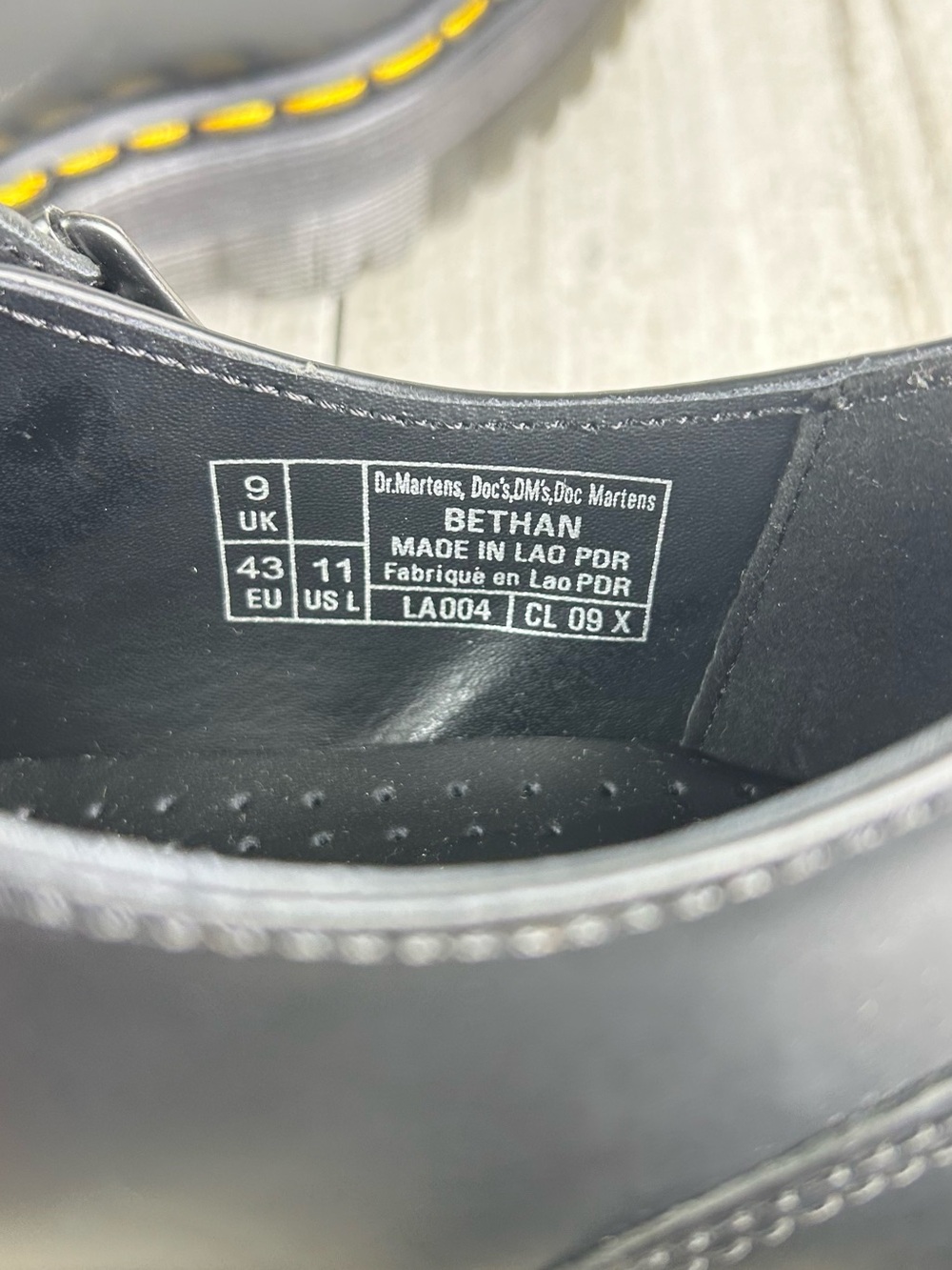 Dr. Martens Docs Bethan Smooth Black Leather Mary Jane Platform Women’s Size 11 - Picture 10 of 11